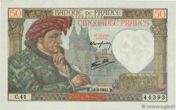 50 Francs JACQUES CŒUR FRANKREICH  1941 F.19.06