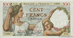 100 Francs SULLY FRANKREICH  1940 F.26.26