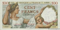 100 Francs SULLY FRANCE  1940 F.26.26