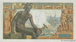 1000 Francs DÉESSE DÉMÉTER FRANCE  1943 F.40.17 UNC