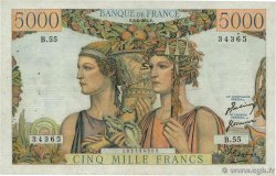 5000 Francs TERRE ET MER FRANCE  1951 F.48.04