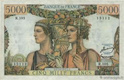 5000 Francs TERRE ET MER FRANCE  1952 F.48.07