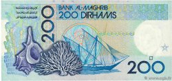 200 Dirhams Numéro radar MAROKKO  1991 P.66c fST