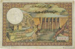 50 Dirhams sur 5000 Francs MAROC  1953 P.51 TB+