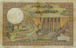 50 Dirhams sur 5000 Francs MAROCCO  1953 P.51 q.MB