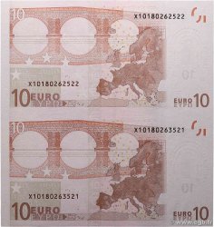 10 Euro Planche EUROPA  2002 P.02x FDC