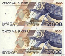 5000 Sucres Lot ECUADOR  1999 P.128c EBC