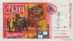 200 Francs FRÈRES LUMIÈRE Non émis FRANCE  1994 F.- AU+