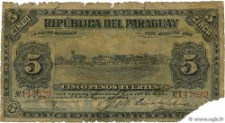 5 Pesos PARAGUAY  1903 P.108a q.B