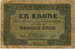 1 Krone NORWAY  1917 P.13a G