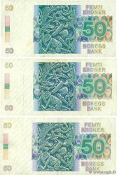 50 Kroner NORWAY  1989 P.42a et P.42e VF-