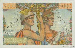 5000 Francs TERRE ET MER Spécimen FRANCE  1949 F.48.01Spn pr.NEUF