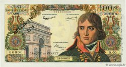 100 Nouveaux Francs BONAPARTE Spécimen FRANCIA  1959 F.59.01Spn SC