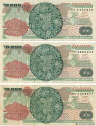 10000 Pesos Lot MEXICO  1991 P.090d BC+
