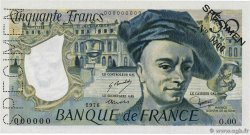 50 Francs QUENTIN DE LA TOUR Spécimen FRANCE  1976 F.67.01Spn UNC