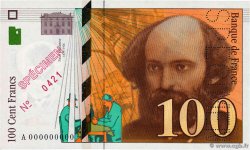 100 Francs CÉZANNE Spécimen FRANKREICH  1997 F.74.01Spn fST+