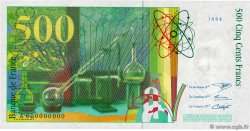 500 Francs PIERRE ET MARIE CURIE Spécimen FRANCE  1994 F.76.01Spn UNC