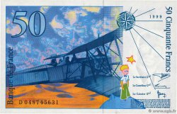 50 Francs SAINT-EXUPÉRY modifié FRANCIA  1999 F.73.05 SC+
