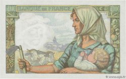 10 Francs MINEUR FRANCIA  1942 F.08.04 FDC