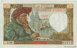 50 Francs JACQUES CŒUR FRANCIA  1941 F.19.05