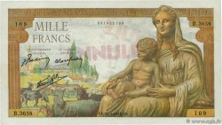 1000 Francs DÉESSE DÉMÉTER Annulé FRANCIA  1943 F.40.17