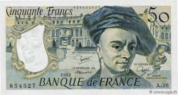 50 Francs QUENTIN DE LA TOUR FRANKREICH  1982 F.67.08 fST+