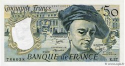 50 Francs QUENTIN DE LA TOUR FRANCIA  1982 F.67.08