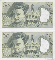 50 Francs QUENTIN DE LA TOUR Consécutifs FRANCE  1986 F.67.12 pr.NEUF