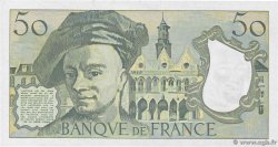 50 Francs QUENTIN DE LA TOUR FRANCIA  1990 F.67.16 FDC