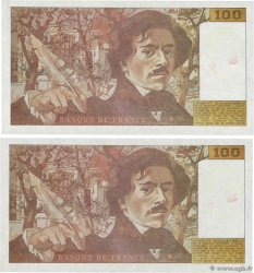 100 Francs DELACROIX imprimé en continu Faux FRANCE  1993 F.69bis.08 UNC