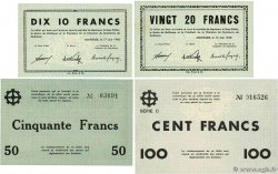 10 à 100 Francs Lot FRANCE regionalism and various Mulhouse 1940 BU.50 à 53 UNC-