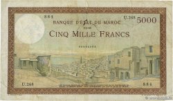 5000 Francs  MOROCCO  1950 P.23c VG