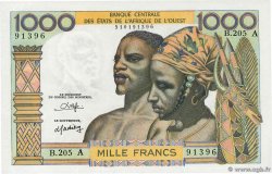 1000 Francs WEST AFRIKANISCHE STAATEN  1980 P.103An fST+