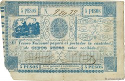 5 Pesos PARAGUAY  1865 P.025