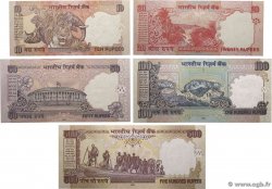 10 à 500 Rupees Lot INDIA  2005 P.Lot UNC-