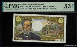 5 Francs PASTEUR FRANKREICH  1970 F.61.12 VZ+