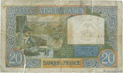 20 Francs TRAVAIL ET SCIENCE FRANKREICH  1941 F.12.18 SGE