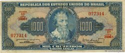 1000 Cruzeiros BRAZIL  1963 P.173b F