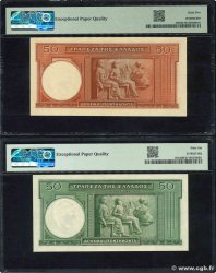 50 Drachmes Lot GRÈCE  1945 P.107Aa et P.168 NEUF