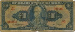 500 Cruzeiros BRAZIL  1953 P.155a