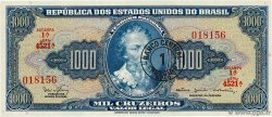 1 Cruzeiro Novo sur 1000 Cruzeiros BRASILIEN  1966 P.187b ST