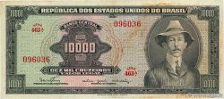 10000 Cruzeiros BRAZIL  1966 P.182Ba F+