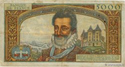 5000 Francs HENRI IV FRANCE  1957 F.49.02 F