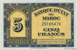 5 Francs MAROCCO  1944 P.24 AU+