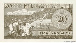 20 Francs RWANDA  1976 P.06e pr.NEUF