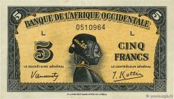 5 Francs FRENCH WEST AFRICA  1942 P.28a