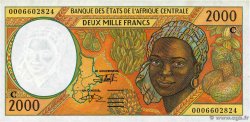 2000 Francs CENTRAL AFRICAN STATES  2000 P.103Cg