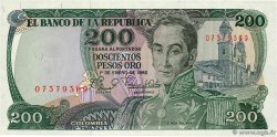 200 Pesos Oro COLOMBIE  1982 P.427
