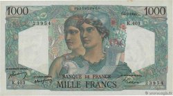 1000 Francs MINERVE ET HERCULE FRANCE  1948 F.41.20 AU