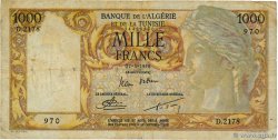 1000 Francs ALGERIA  1958 P.107b G